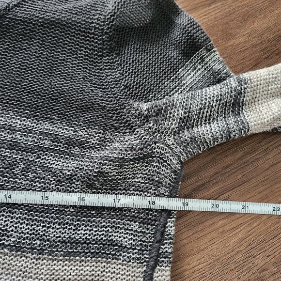 Eileen Fisher Organic Linen Sweater S Grey Beach Minimalist Cozycore Coastal - Picture 6 of 7